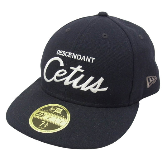 DESCENDANT ディセンダント NEW ERA ニューエラ 21AW 212NEDS-HT01 × NEW ERA ニューエラ LP 59FIFTY ロゴ刺繍 帽子 キャップ ブラック系 7 5/8【中古】