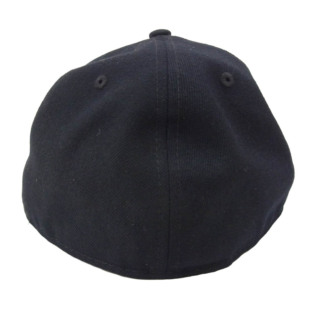 DESCENDANT ディセンダント NEW ERA ニューエラ 21AW 212NEDS-HT01 × NEW ERA ニューエラ LP 59FIFTY ロゴ刺繍 帽子 キャップ ブラック系 7 5/8【中古】