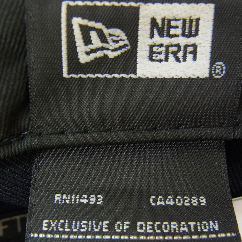 DESCENDANT ディセンダント NEW ERA ニューエラ 21AW 212NEDS-HT01 × NEW ERA ニューエラ LP 59FIFTY ロゴ刺繍 帽子 キャップ ブラック系 7 5/8【中古】