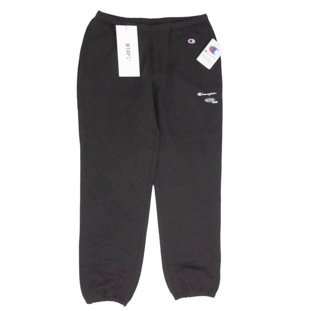 WTAPS ダブルタップス Champion チャンピオン 25AW C8-D216 × CHAMPION ACADEMY TROUSERS CTPL チャンピオン アカデミー トラウザーズ スウェット パンツ オフブラック系 XL【美品】【中古】