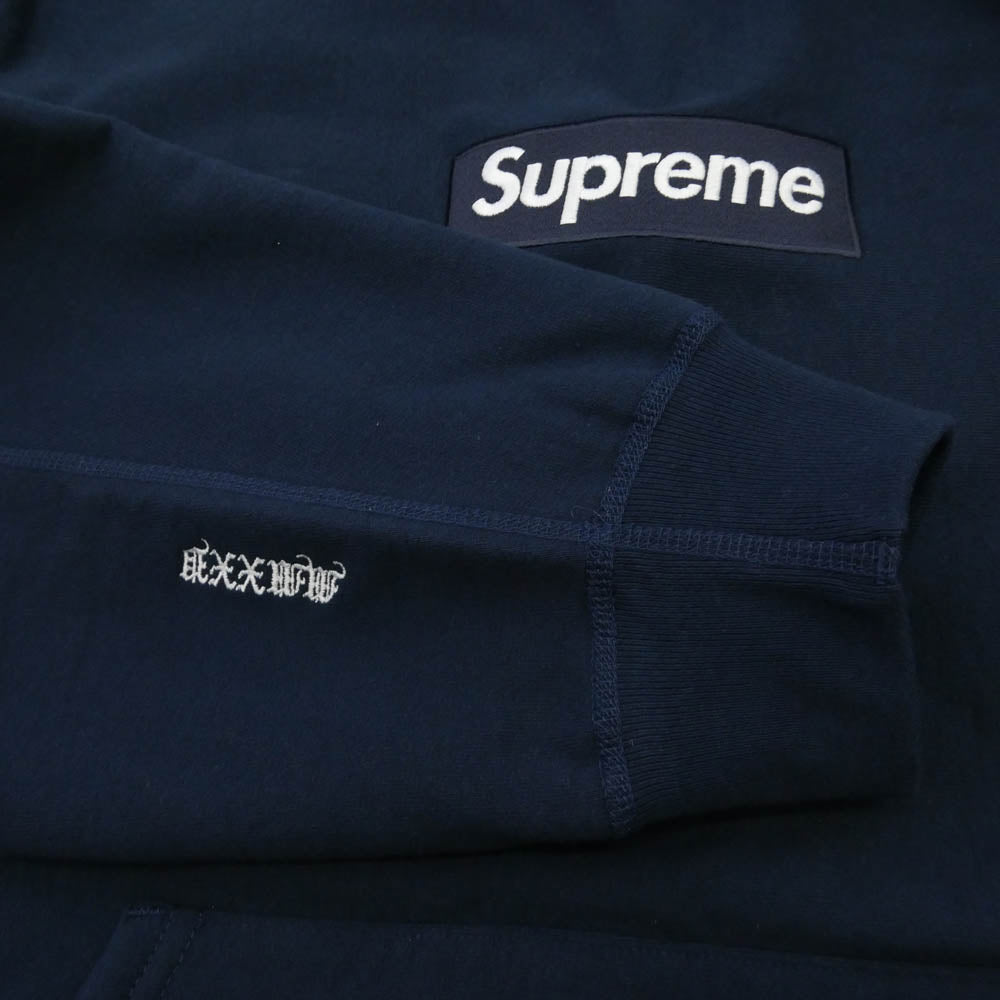Supreme シュプリーム 25AW BOX LOGO HOODED SWEATSHIRT ボックスロゴ フーデッド スウェットシャツ フーディ パーカー ネイビー系 XL【新古品】【未使用】【中古】
