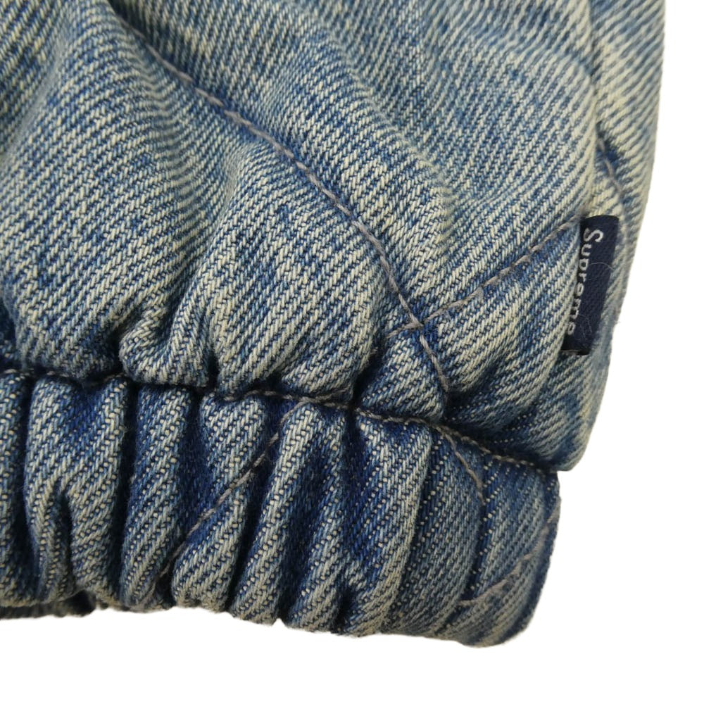 Supreme シュプリーム 25AW Zip Off Sleeve Quilted Bomber jacket ジップオフ スリーブ キルティング ボンバージャケット インディゴブルー系 L【中古】