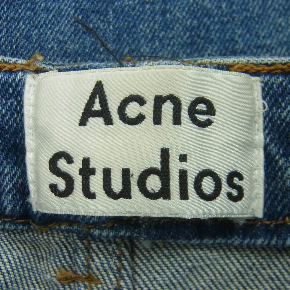 ACNE STUDIOS アクネストゥディオズ ROW STR VINTAGE ストレッチ スキニー デニム パンツ インディゴブルー系 25 / 32【中古】