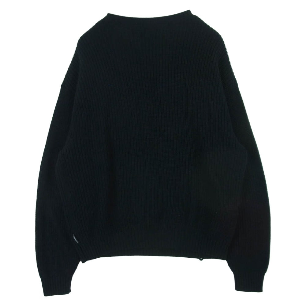 ファッキング オウサム Drip ロゴ ニット セーター コットン 中国製 ブラック系 L【中古】