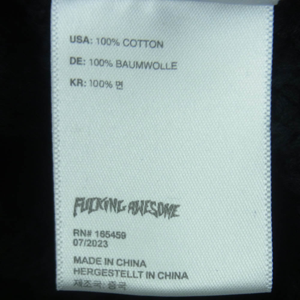 ファッキング オウサム Drip ロゴ ニット セーター コットン 中国製 ブラック系 L【中古】