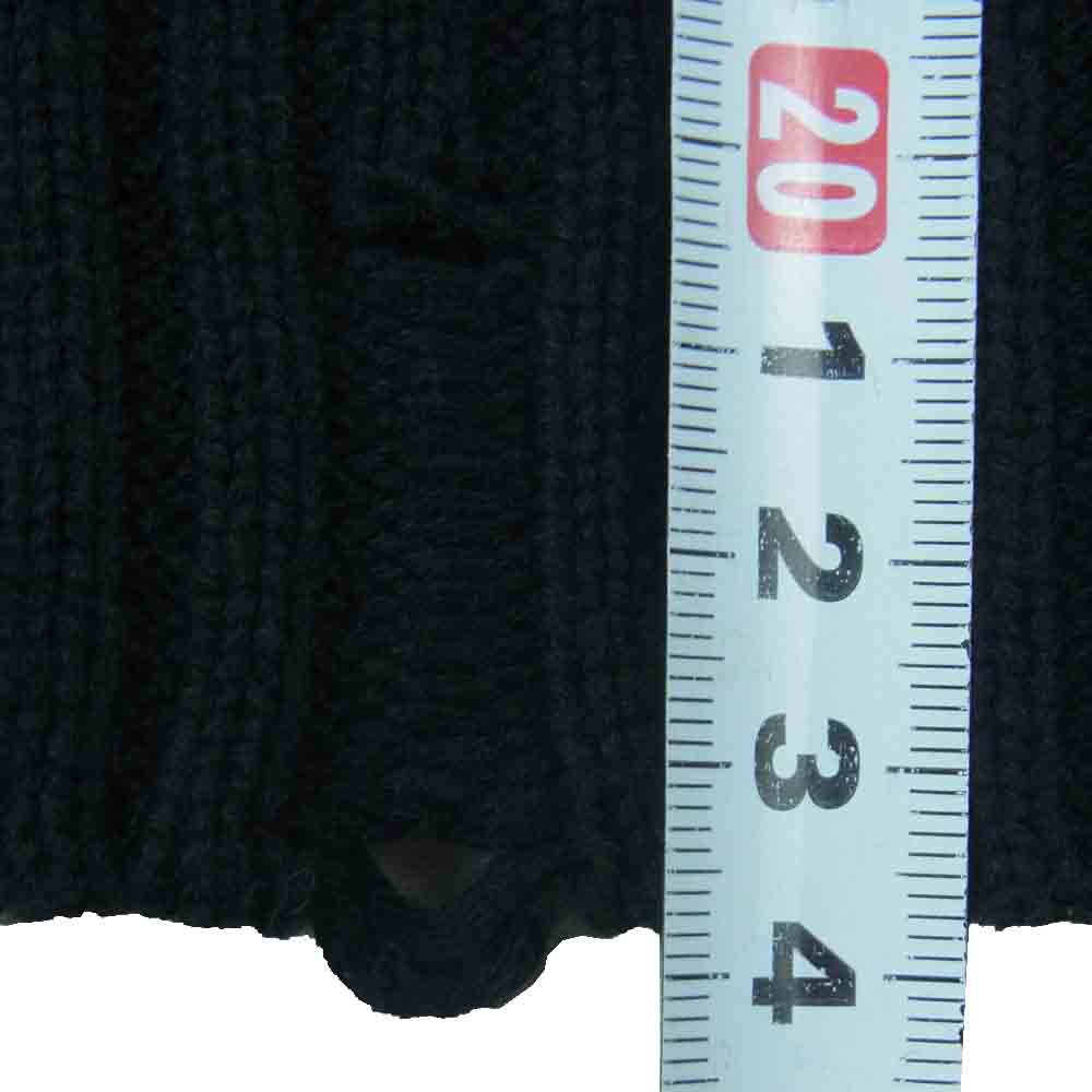 ファッキング オウサム Drip ロゴ ニット セーター コットン 中国製 ブラック系 L【中古】