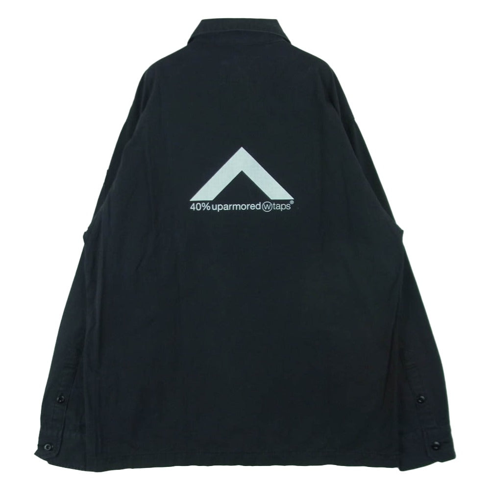 WTAPS ダブルタップス 19AW 192BRDT-SHM02 SHIRT. COTTON. RIPSTOP リップストップ ミリタリー 長袖 シャツ ダークグレー系 02【中古】