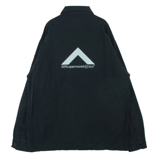 WTAPS ダブルタップス 19AW 192BRDT-SHM02 SHIRT. COTTON. RIPSTOP リップストップ ミリタリー 長袖 シャツ ダークグレー系 02【中古】