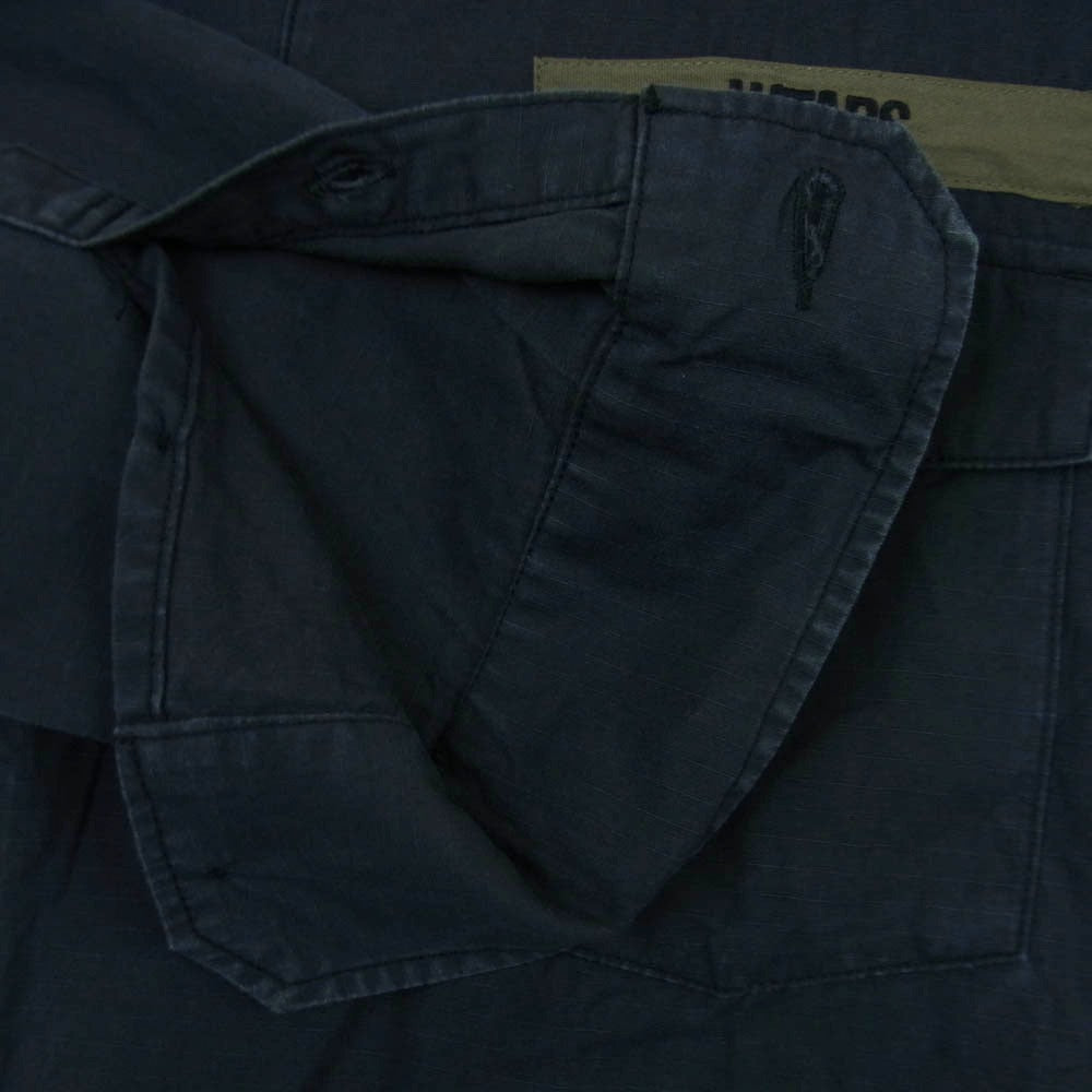WTAPS ダブルタップス 19AW 192BRDT-SHM02 SHIRT. COTTON. RIPSTOP リップストップ ミリタリー 長袖 シャツ ダークグレー系 02【中古】