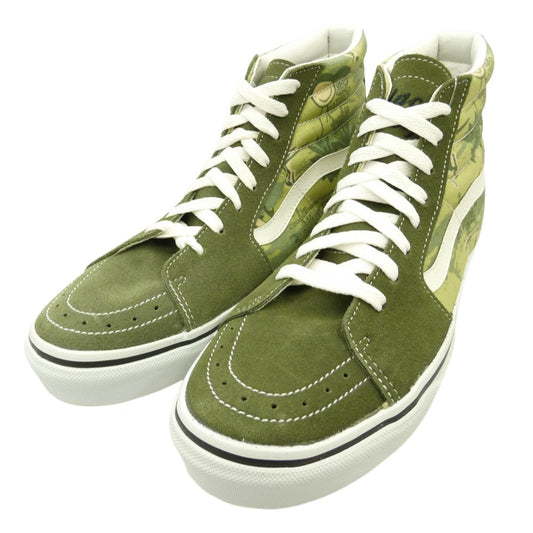 STUSSY ステューシー VANS バンズ V38STUSSY YEAR OF THE SNAKE SK8-HI イヤー・オブ・ザ・スネーク スケートハイ スニーカー モスグリーン系 ライトグリーン系 26.5cm【極上美品】【中古】