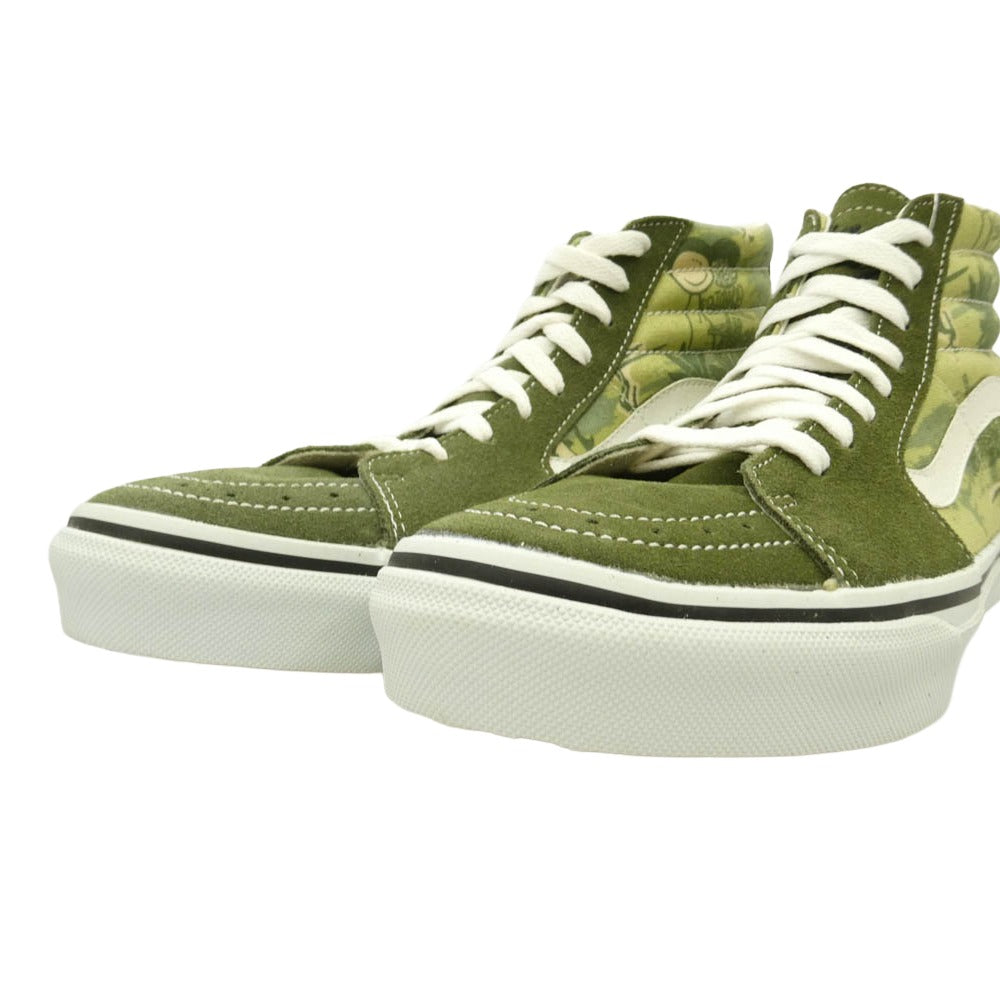 STUSSY ステューシー VANS バンズ V38STUSSY YEAR OF THE SNAKE SK8-HI イヤー・オブ・ザ・スネーク スケートハイ スニーカー モスグリーン系 ライトグリーン系 26.5cm【極上美品】【中古】