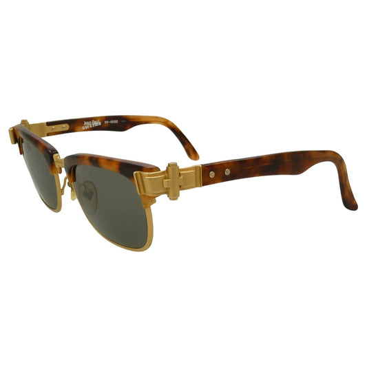 JEAN-PAUL GAULTIER ジャンポールゴルチエ 56-5202 sirmont type glasses アイウェア サングラス メガネ ブラウン系【中古】