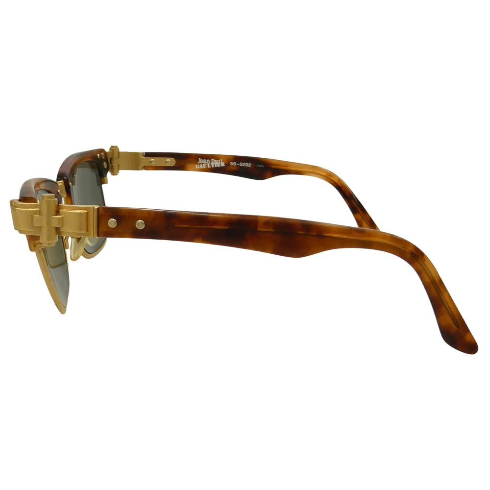 JEAN-PAUL GAULTIER ジャンポールゴルチエ 56-5202 sirmont type glasses アイウェア サングラス メガネ ブラウン系【中古】