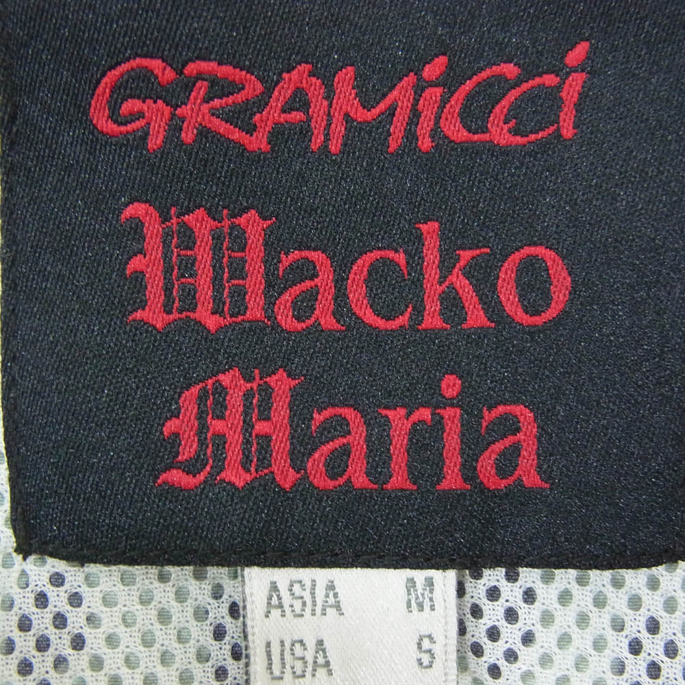 WACKO MARIA ワコマリア Gramicci グラミチ GMJ3-S3023 レオパード ナイロン ジップアップ ジャケット グリーン系 M【中古】