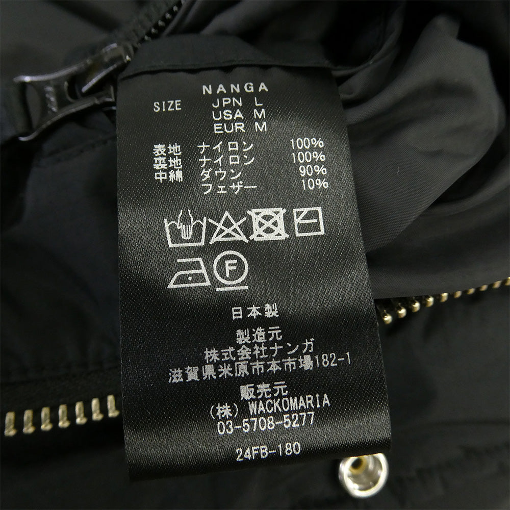 WACKO MARIA ワコマリア NANGA ナンガ NANGA DOWN JACKET ナンガ ダウン ジャケット ブラック系 L【中古】