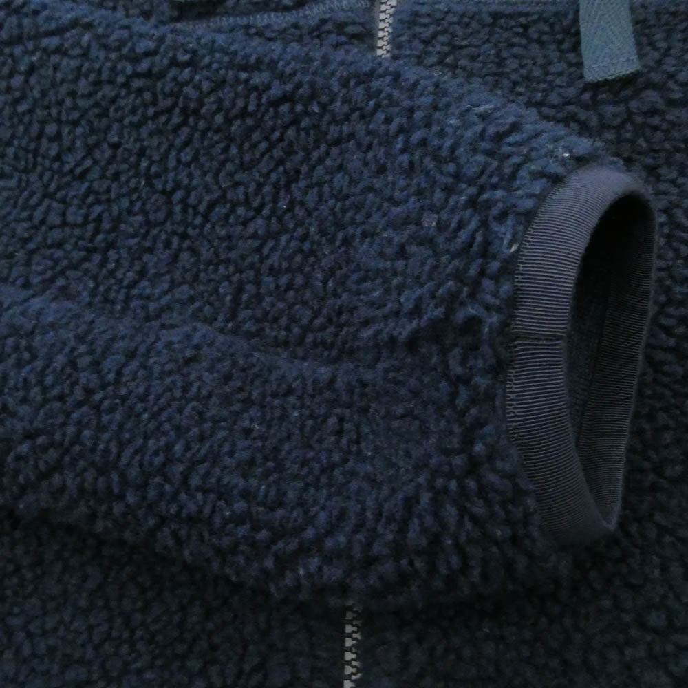 A.P.C. アーペーセー 24206-1-94041 ボアフリース ジップアップ パーカー ダークネイビー系 S【中古】