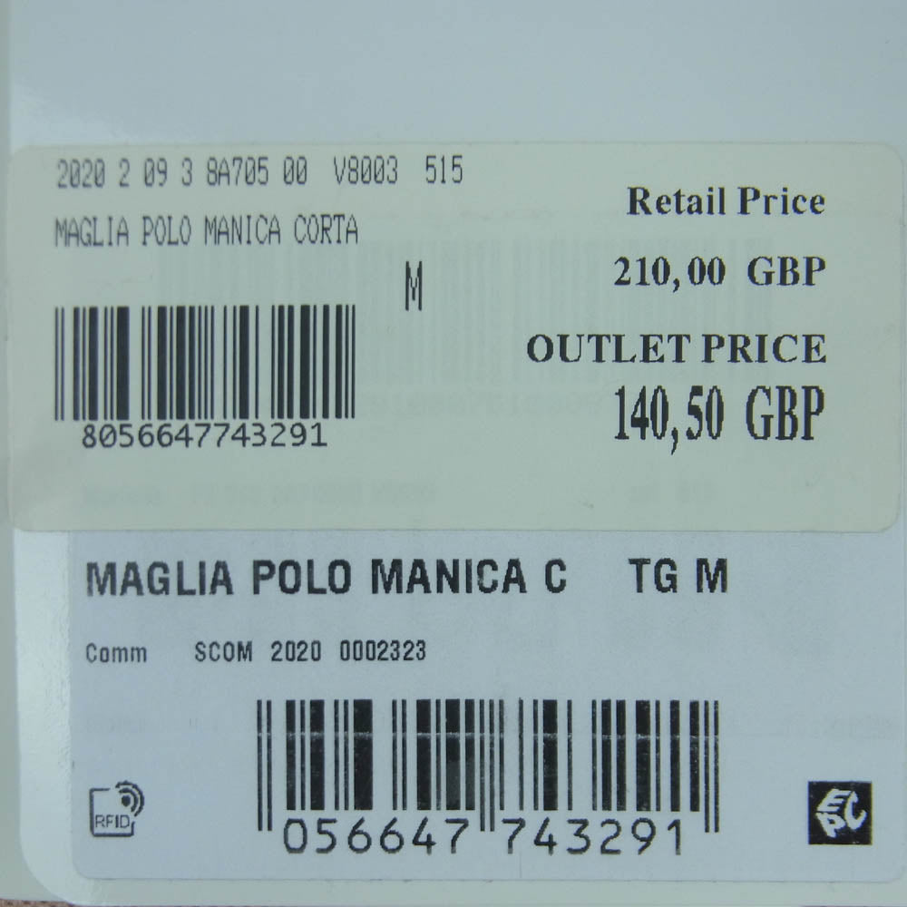MONCLER モンクレール 20SS F20938A70500 MAGLIA POLO MANICA マグリア ポロ マニカ 半袖 ポロシャツ ピンク系 ベージュ系 ピンクベージュ系 M【中古】
