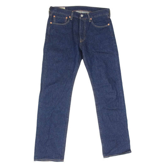 Levi's リーバイス PC9-0040K-0000 Right-on限定 501 ボタンフライ セルビッチ ストレート デニム パンツ インディゴブルー系 31【中古】