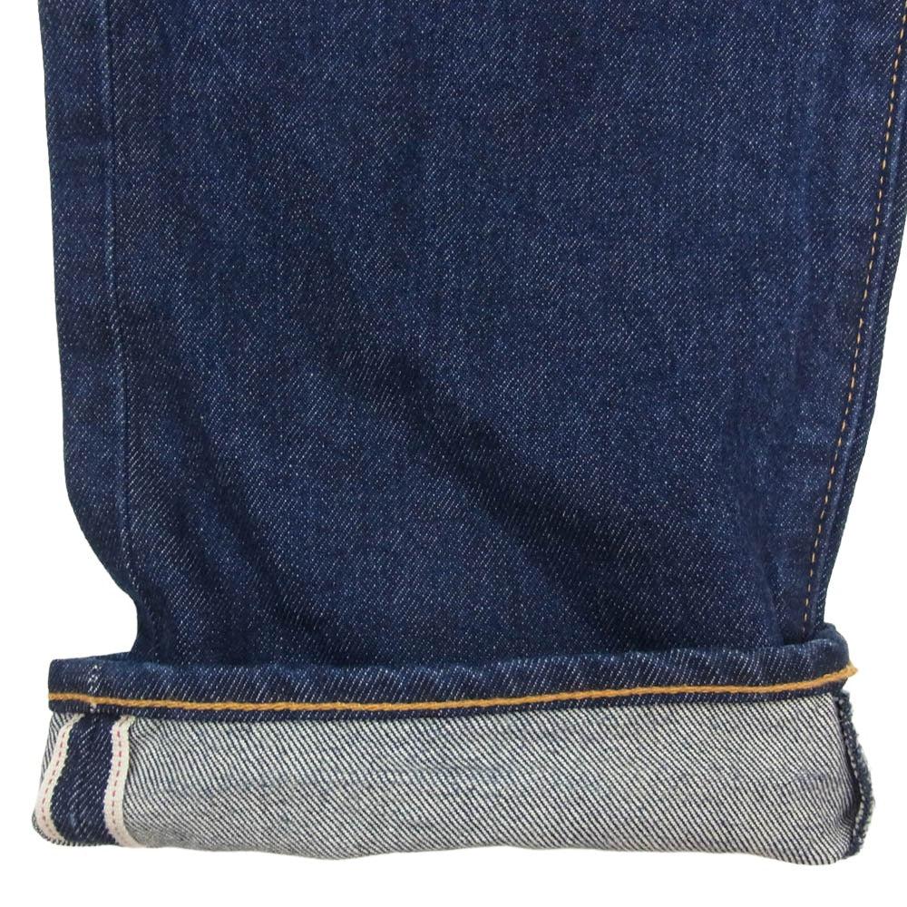 Levi's リーバイス PC9-0040K-0000 Right-on限定 501 ボタンフライ セルビッチ ストレート デニム パンツ インディゴブルー系 31【中古】