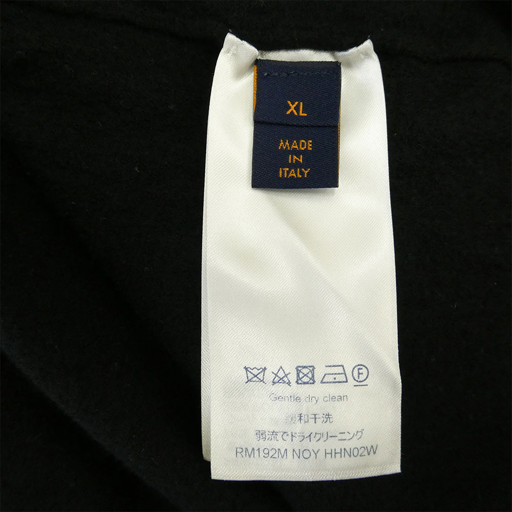 LOUIS VUITTON ルイ・ヴィトン 19AW HHN02W Barcode and Earth Knit Tee Shirt バーコード アンド アース ニット 半袖 Tシャツ ブラック系 XL【中古】