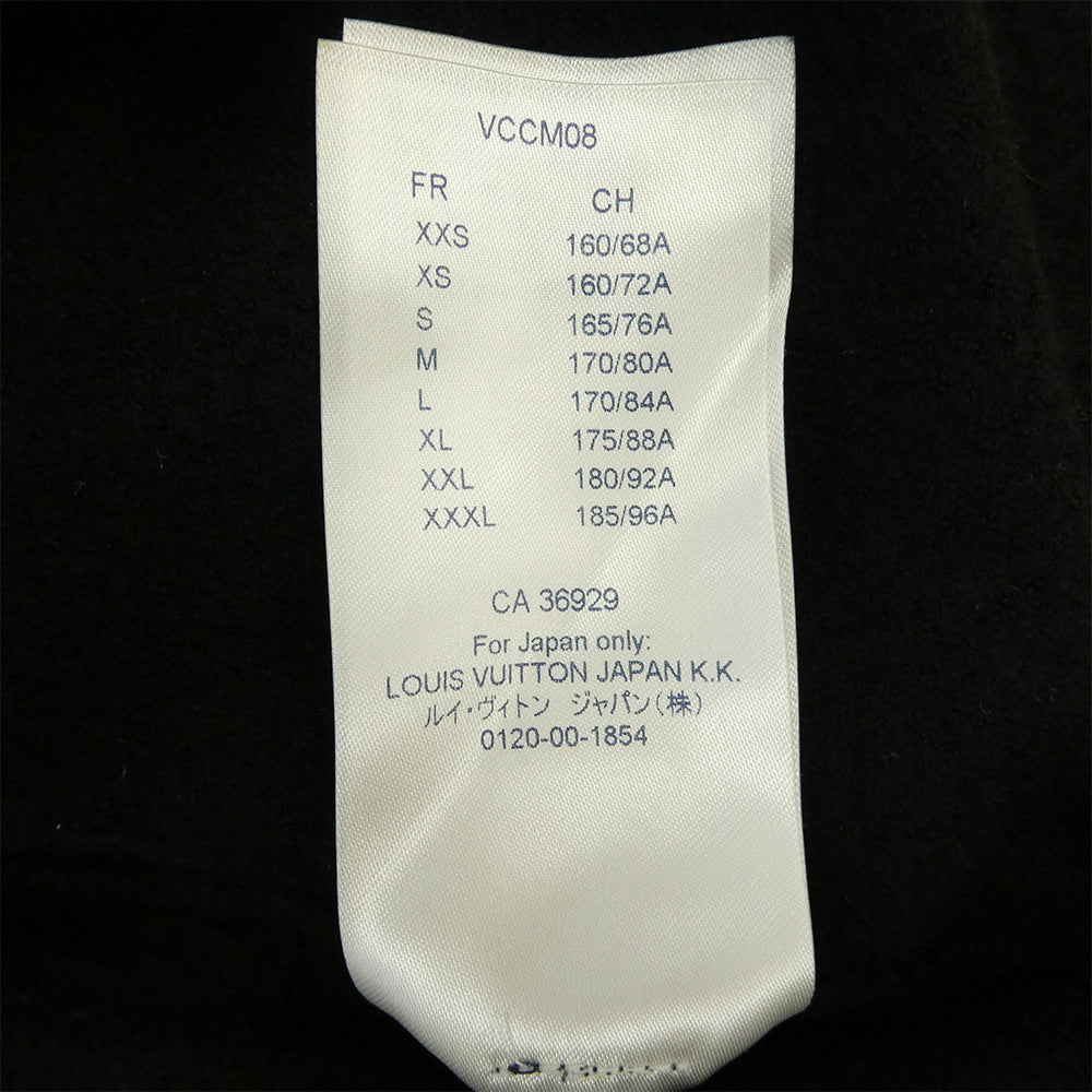 LOUIS VUITTON ルイ・ヴィトン 19AW HHN02W Barcode and Earth Knit Tee Shirt バーコード アンド アース ニット 半袖 Tシャツ ブラック系 XL【中古】