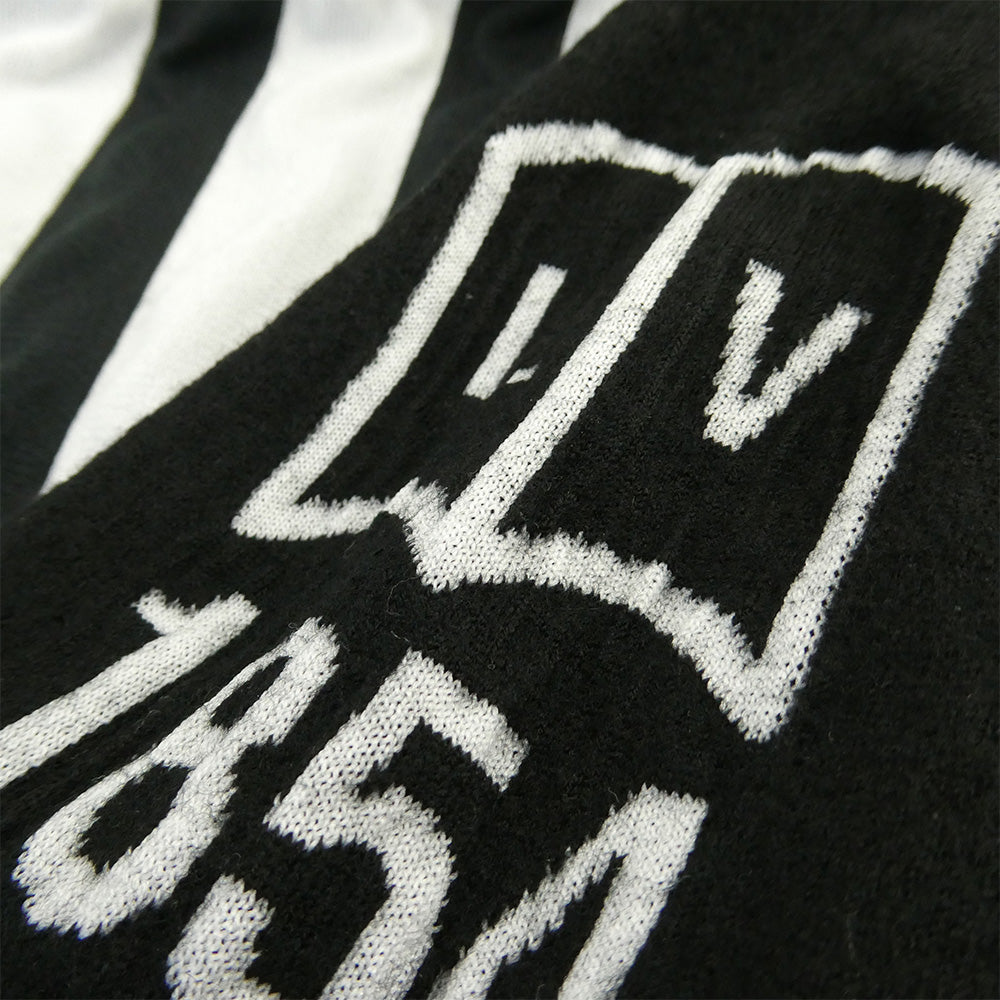 LOUIS VUITTON ルイ・ヴィトン 19AW HHN02W Barcode and Earth Knit Tee Shirt バーコード アンド アース ニット 半袖 Tシャツ ブラック系 XL【中古】