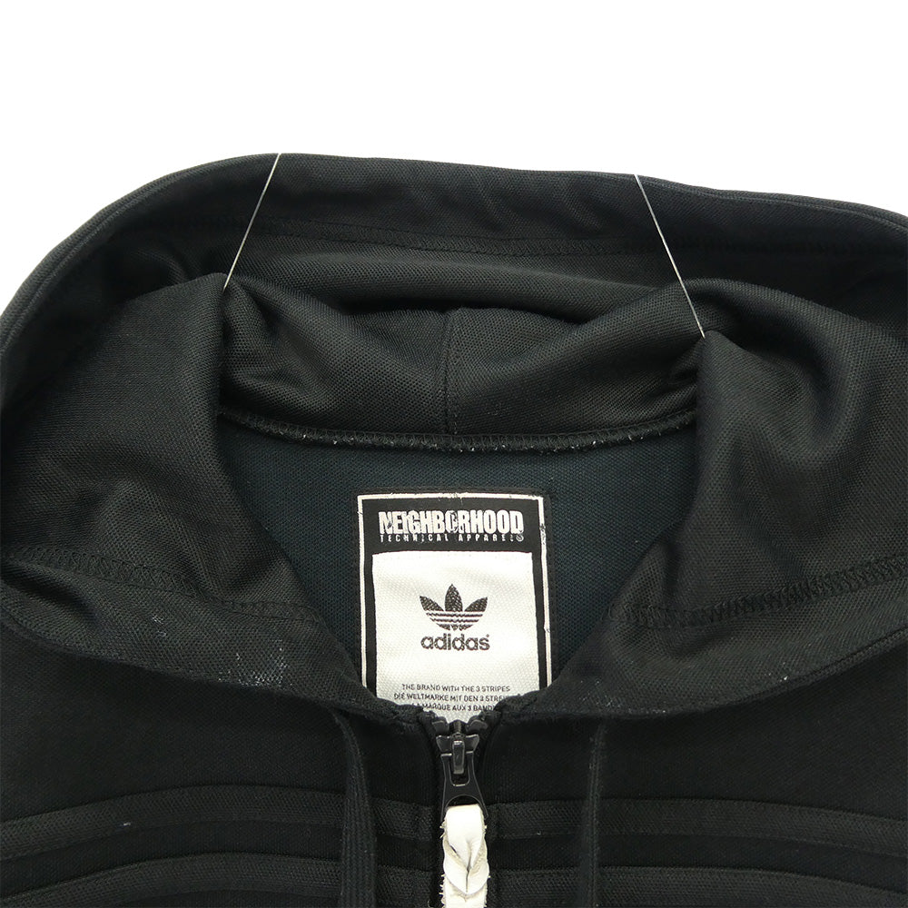 NEIGHBORHOOD ネイバーフッド adidas アディダス S15229 x adidas Originals アディダス オリジナルス プリント ジップアップ フーディー パーカー グレー系 ブラック系 M【中古】