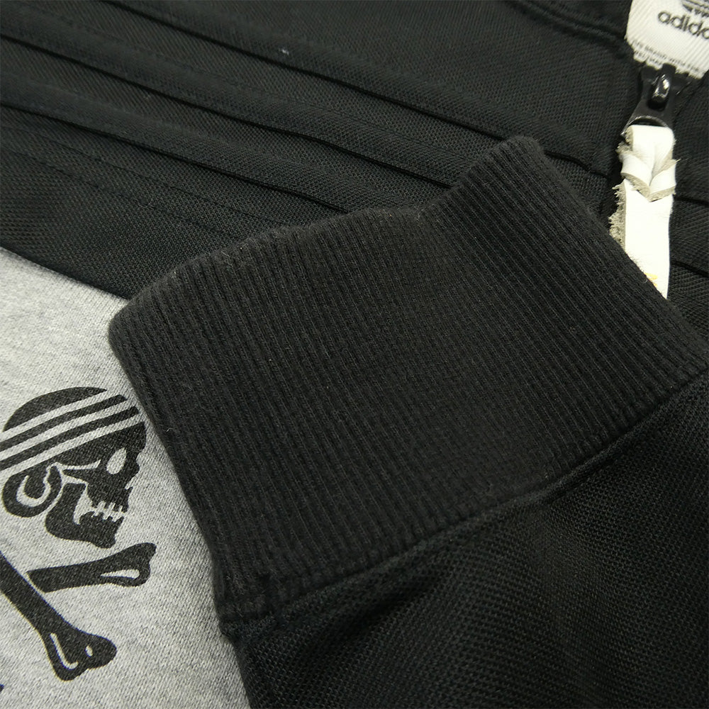 NEIGHBORHOOD ネイバーフッド adidas アディダス S15229 x adidas Originals アディダス オリジナルス プリント ジップアップ フーディー パーカー グレー系 ブラック系 M【中古】