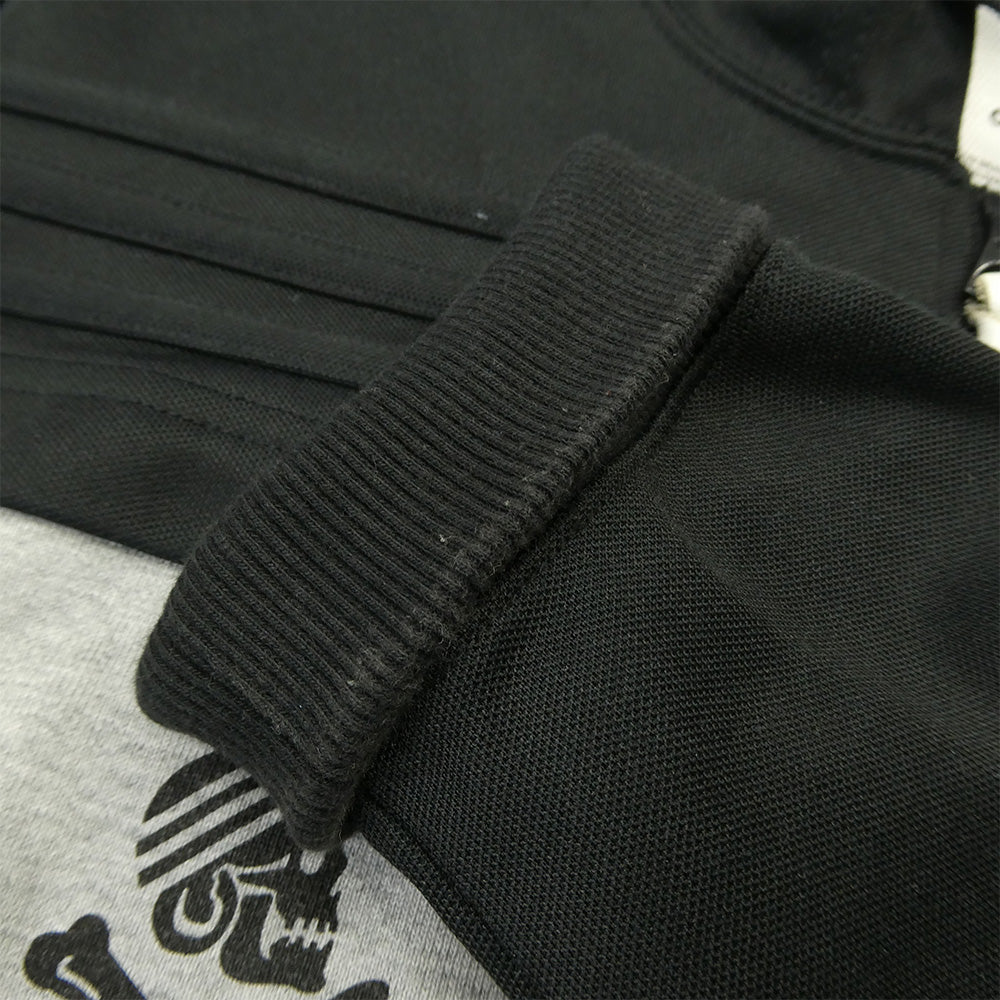 NEIGHBORHOOD ネイバーフッド adidas アディダス S15229 x adidas Originals アディダス オリジナルス プリント ジップアップ フーディー パーカー グレー系 ブラック系 M【中古】