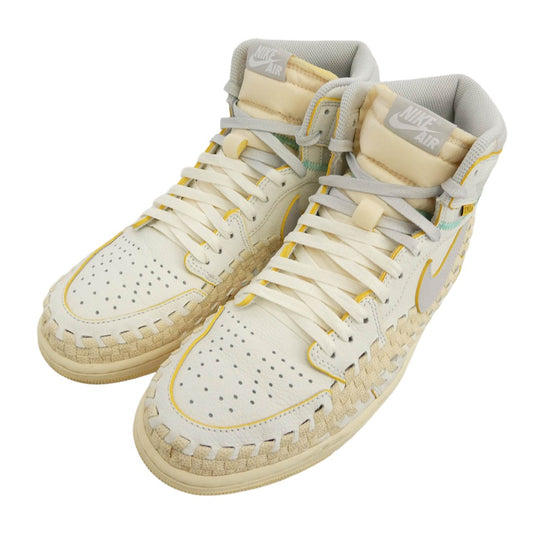 NIKE ナイキ FD2565-100 × UNION Bephies Beauty Supply Air Jordan 1 High OG Summer 96 ユニオン べフィーズビューティー サプライ エアジョーダン1 ハイ OG サマー 96 ハイカットスニーカー ホワイト系 ベージュ系 28.5cm【中古】