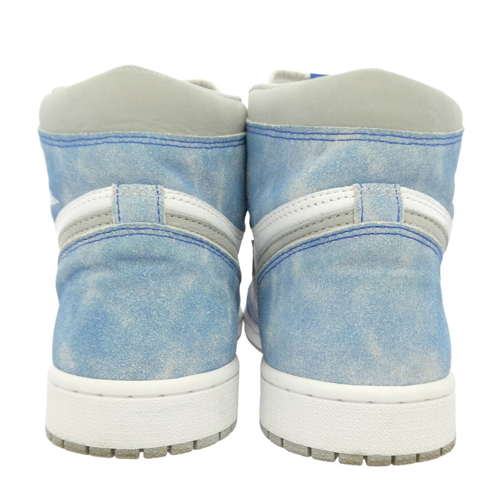 NIKE ナイキ 555088-402 【フェイクバスターズ鑑定済】 Air Jordan 1 High OG Hyper Royal エアジョーダン1 ハイ OG ハイパーロイヤル ハイカットスニーカー ホワイト系 ライトブルー系 28.5cm【中古】