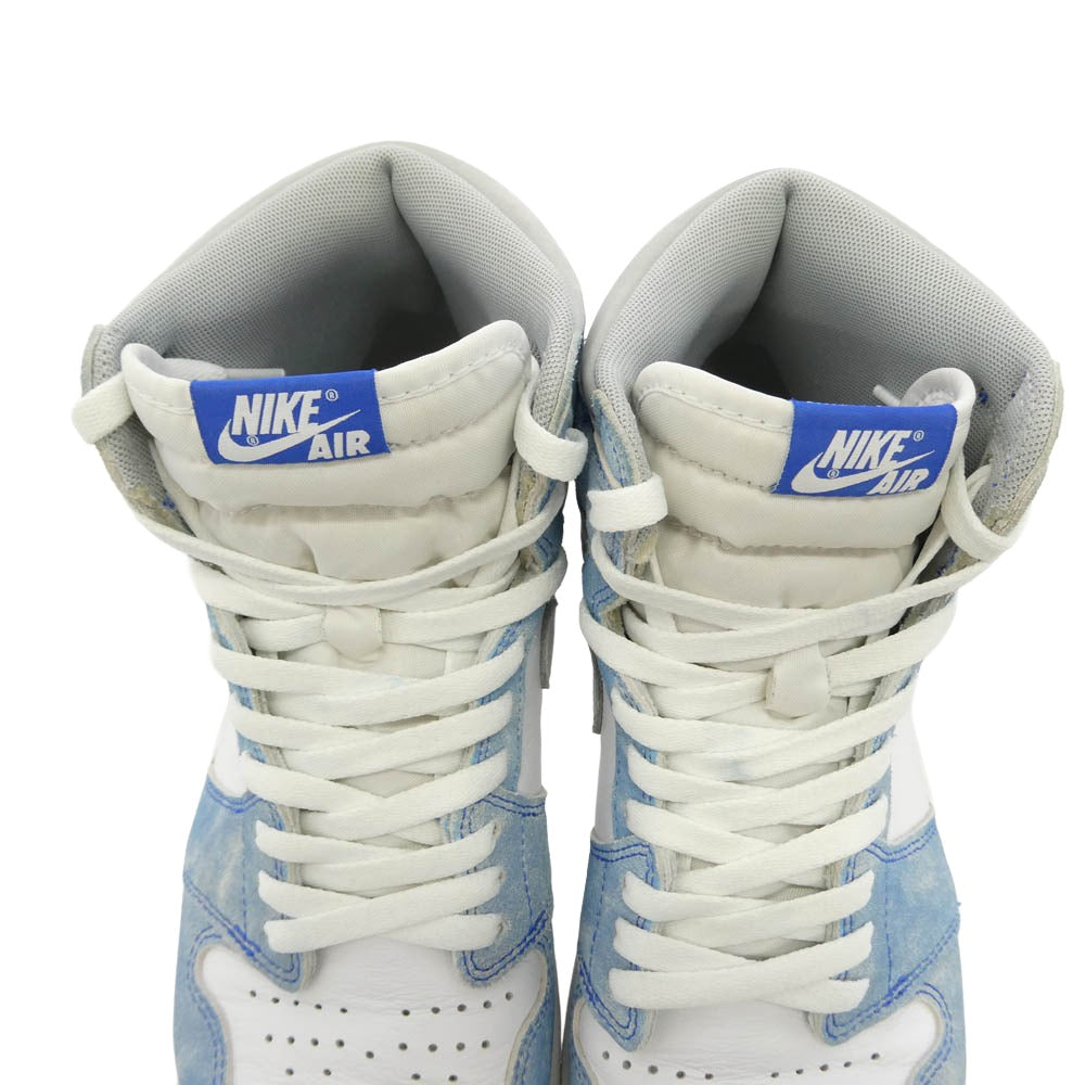 NIKE ナイキ 555088-402 【フェイクバスターズ鑑定済】 Air Jordan 1 High OG Hyper Royal エアジョーダン1 ハイ OG ハイパーロイヤル ハイカットスニーカー ホワイト系 ライトブルー系 28.5cm【中古】