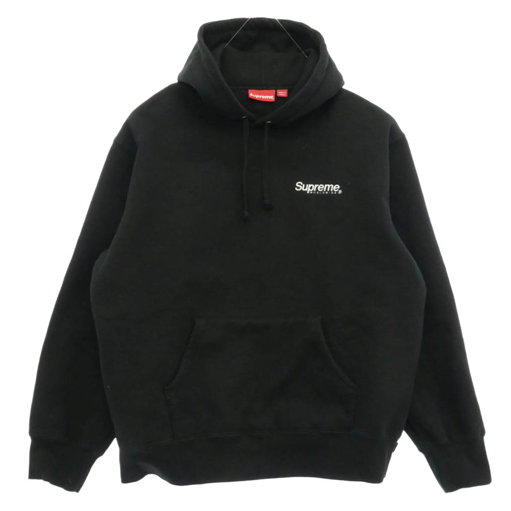 Supreme シュプリーム 23SS Worldwide Hooded Sweatshirt Black ワールドワイド フーディー スウェット シャツ パーカー ブラック L ブラック系 L【中古】