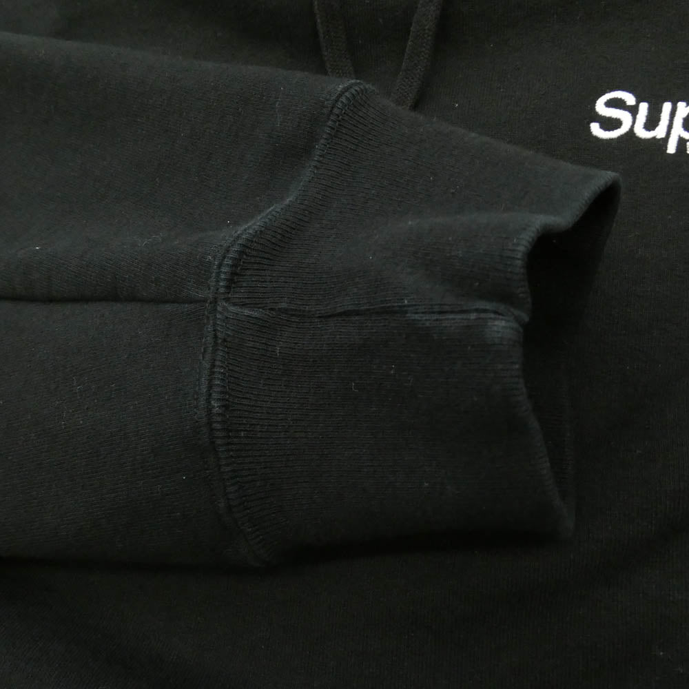Supreme シュプリーム 23SS Worldwide Hooded Sweatshirt Black ワールドワイド フーディー スウェット シャツ パーカー ブラック L ブラック系 L【中古】