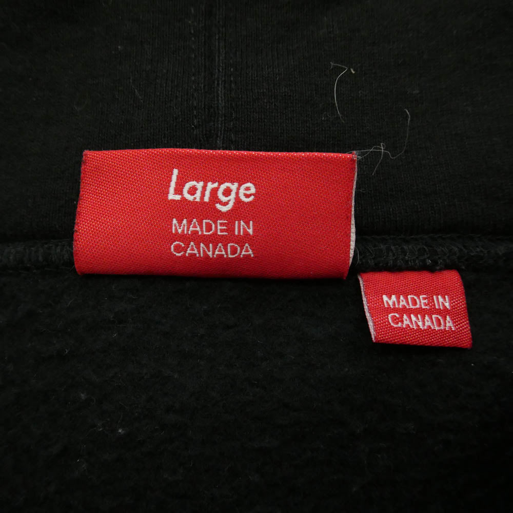 Supreme シュプリーム 23SS Worldwide Hooded Sweatshirt Black ワールドワイド フーディー スウェット シャツ パーカー ブラック L ブラック系 L【中古】