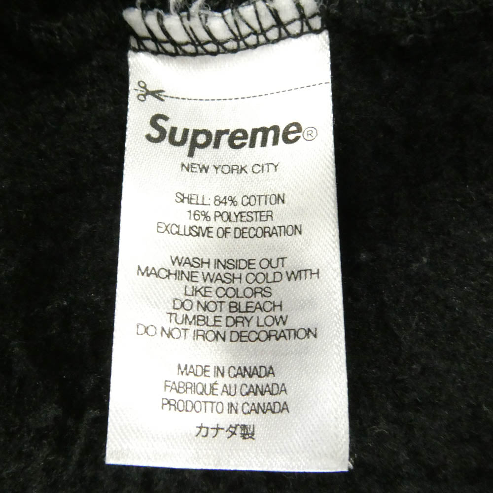 Supreme シュプリーム 23SS Worldwide Hooded Sweatshirt Black ワールドワイド フーディー スウェット シャツ パーカー ブラック L ブラック系 L【中古】