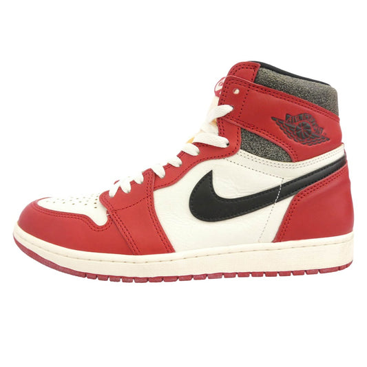 NIKE ナイキ DZ5485-612 【フェイクバスターズ鑑定済】 Air Jordan 1 High OG Lost & Found Chicago エアジョーダン1 ハイ OG ロスト&ファウンド シカゴ ハイカットスニーカー レッド系 ホワイト系 28.5cm【中古】