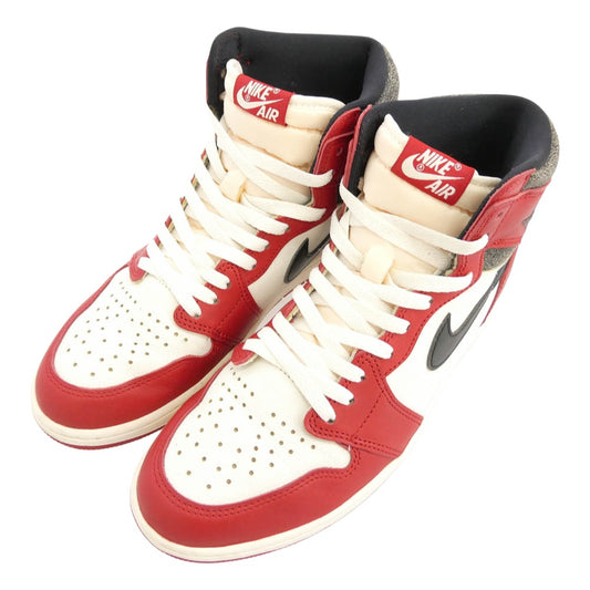 NIKE ナイキ DZ5485-612 【フェイクバスターズ鑑定済】 Air Jordan 1 High OG Lost & Found Chicago エアジョーダン1 ハイ OG ロスト&ファウンド シカゴ ハイカットスニーカー レッド系 ホワイト系 28.5cm【中古】