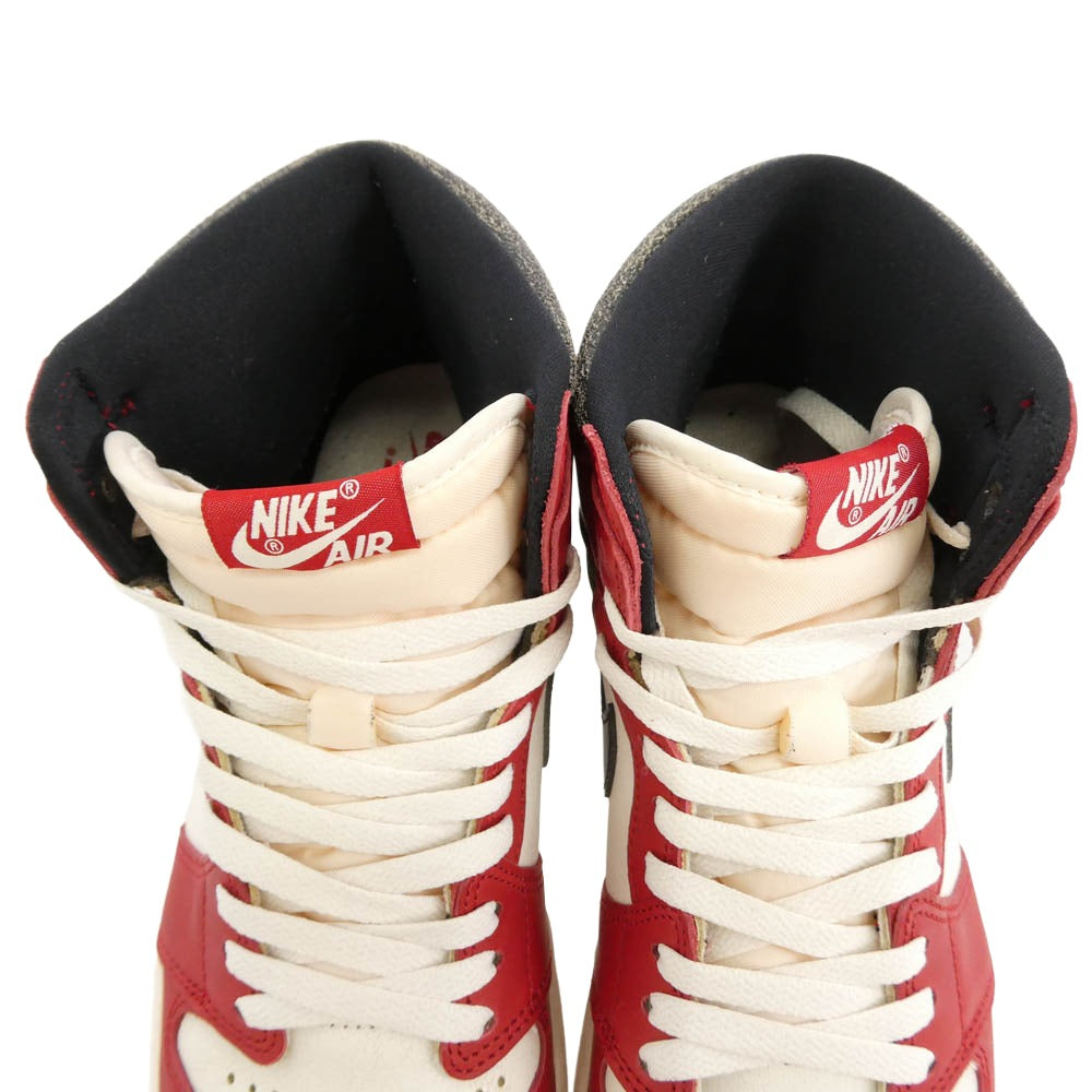 NIKE ナイキ DZ5485-612 【フェイクバスターズ鑑定済】 Air Jordan 1 High OG Lost & Found Chicago エアジョーダン1 ハイ OG ロスト&ファウンド シカゴ ハイカットスニーカー レッド系 ホワイト系 28.5cm【中古】