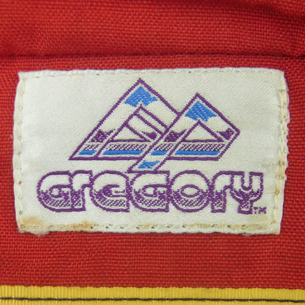 GREGORY グレゴリー 90s 紫タグ テールウィンドウ ウエストポーチ ウエストバッグ レッド系 ブラック系 イエロー系【中古】