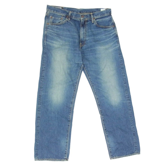 BIG JOHN ビッグジョン M102SL VINTAGE 60's Classic Straight ヴィンテージ加工 テーパード デニム パンツ インディゴブルー系 34【中古】