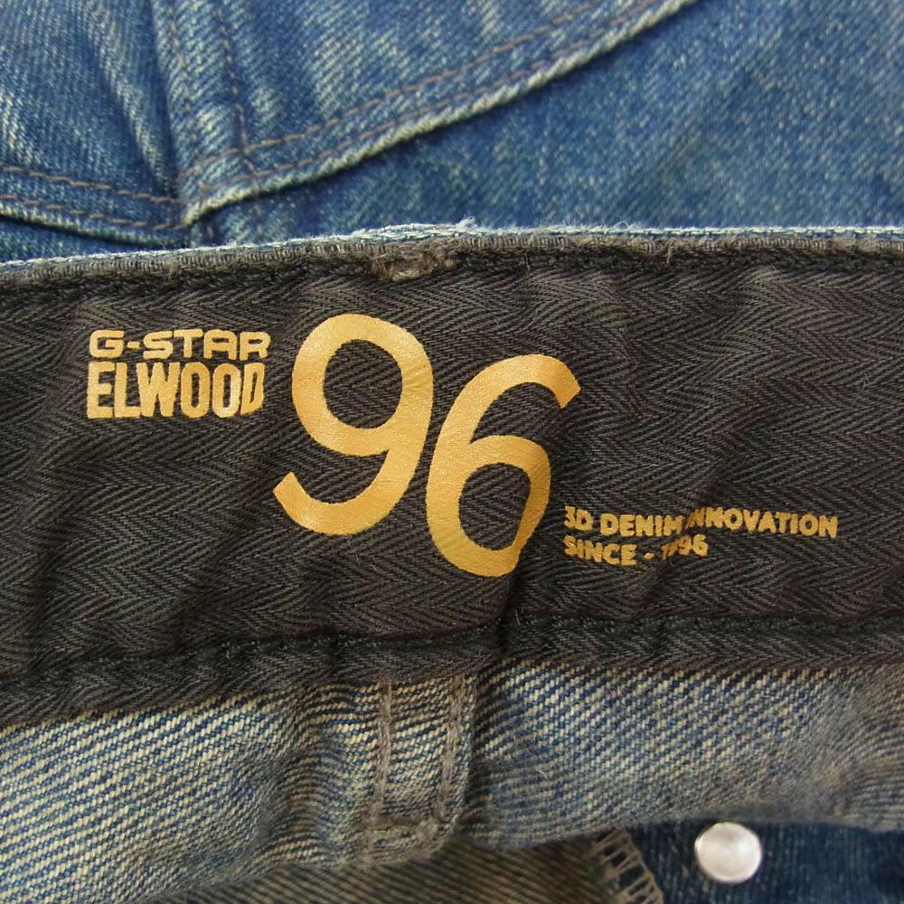 G-STAR ジースター D23697-D499-G820 5620 Loose Jeans USED加工 ルーズカット シンチバック デニム パンツ インディゴブルー系 32【中古】