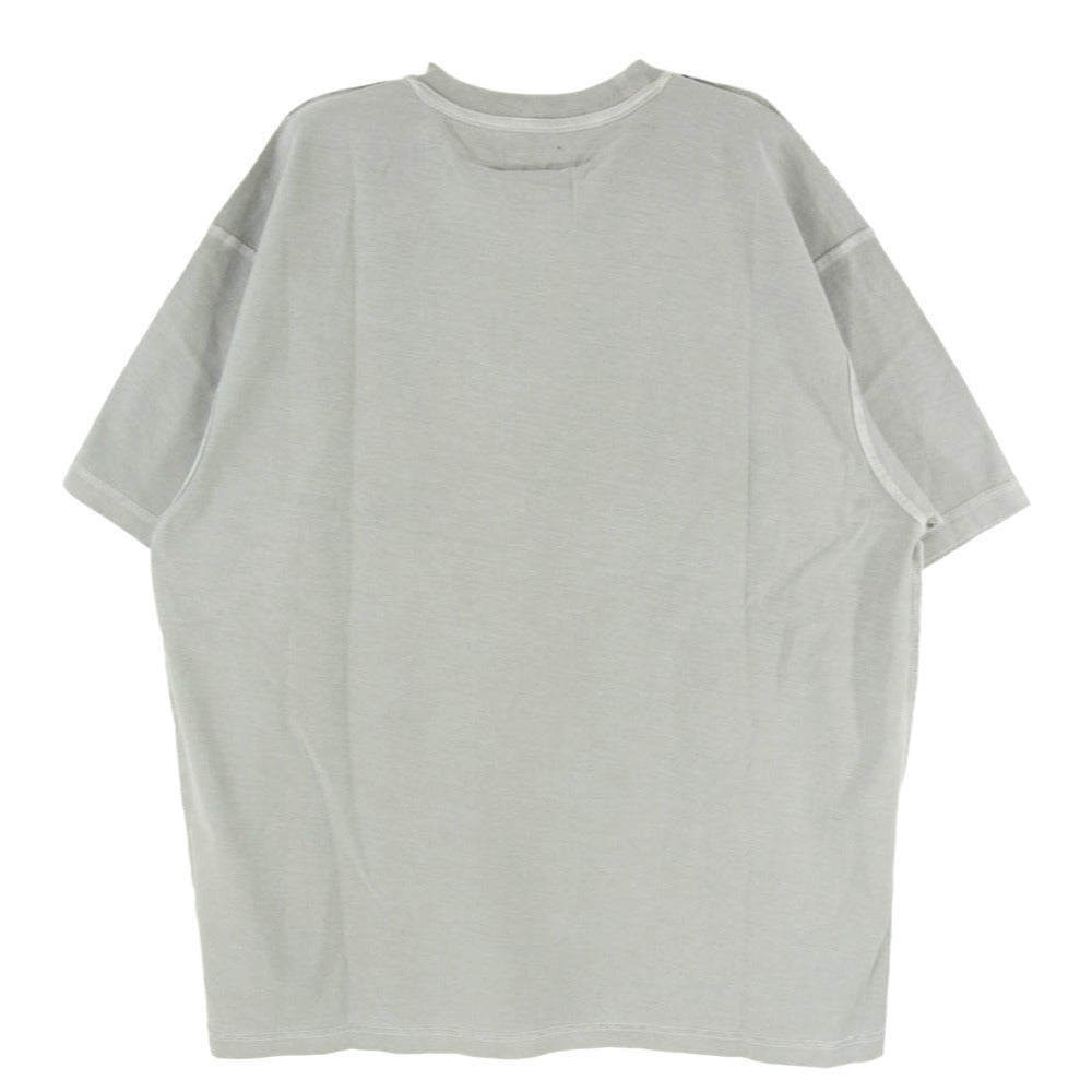 STUSSY ステューシー 1140283 LAZY TEE ロゴプリント リラックスフィット ピグメントダイ コットン Tシャツ 半袖 カットソー グレー系 L【新古品】【未使用】【中古】