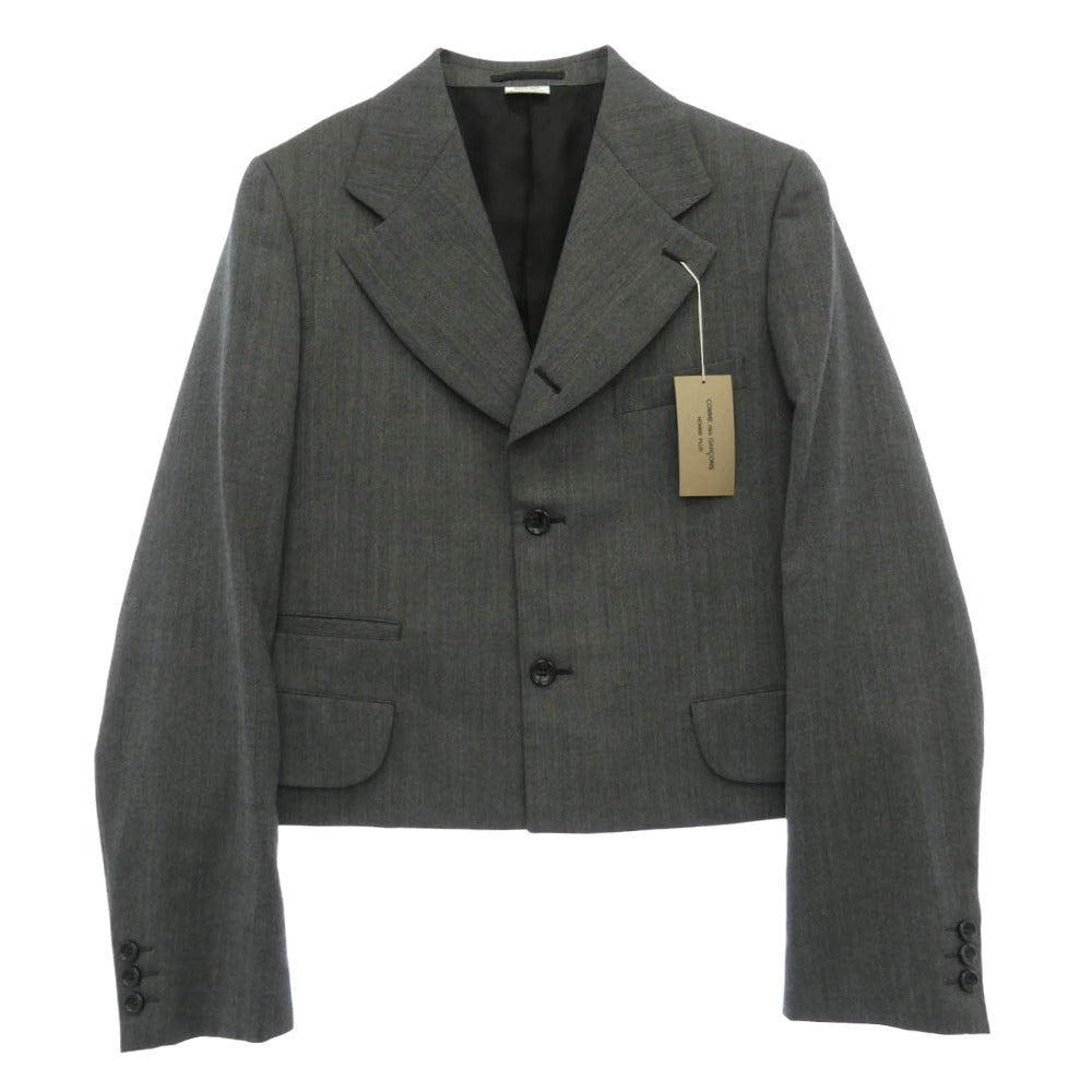 COMME des GARCONS HOMME PLUS コムデギャルソンオムプリュス 26SS PQ-J029 Not Suits, But Suits ウール エステル ヘリンボーン 3B ジャケット グレー系 M【極上美品】【中古】