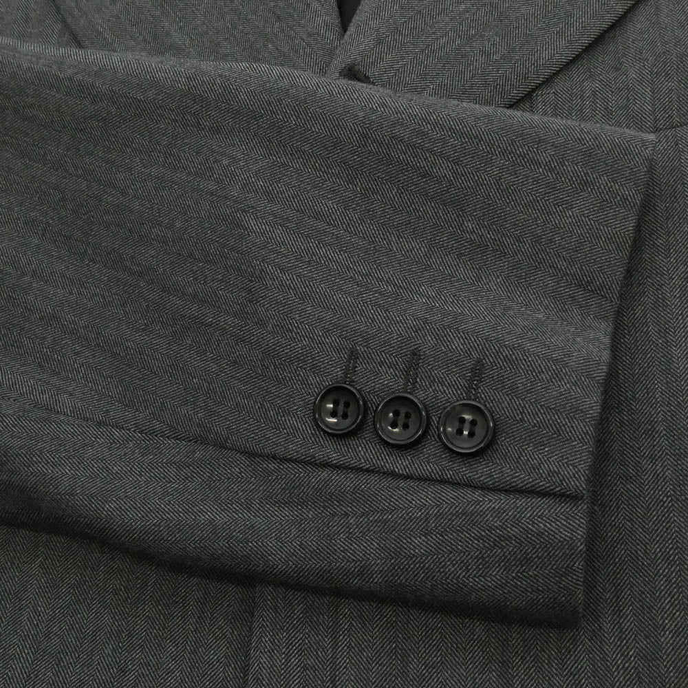 COMME des GARCONS HOMME PLUS コムデギャルソンオムプリュス 26SS PQ-J029 Not Suits, But Suits ウール エステル ヘリンボーン 3B ジャケット グレー系 M【極上美品】【中古】