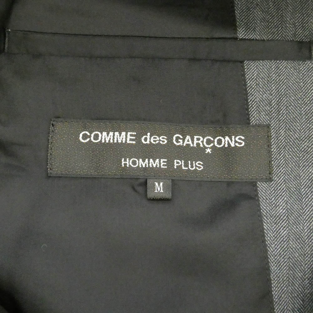 COMME des GARCONS HOMME PLUS コムデギャルソンオムプリュス 26SS PQ-J029 Not Suits, But Suits ウール エステル ヘリンボーン 3B ジャケット グレー系 M【極上美品】【中古】