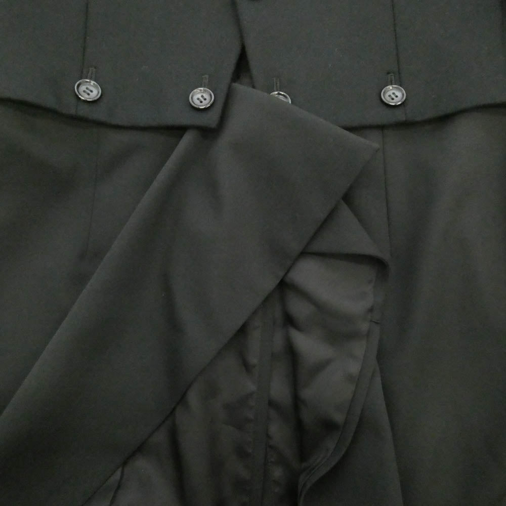 COMME des GARCONS HOMME PLUS コムデギャルソンオムプリュス 25AW PP-J043 TO HELL WITH WAR 燕尾 ウール ジャケット コート ブラック系 M【極上美品】【中古】