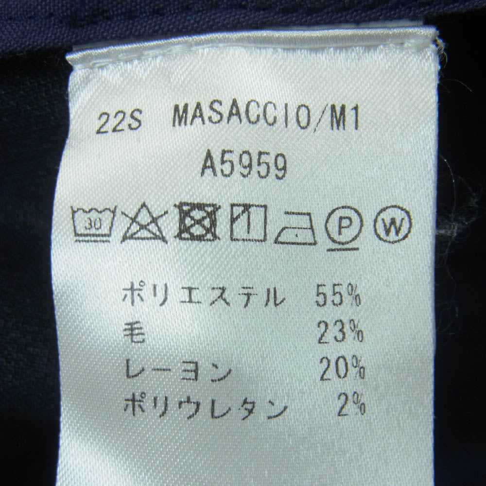 ジャブスアルキヴィオ NYLON JERSEY ノープリーツ リラックス パンツ ダークネイビー系 44【中古】