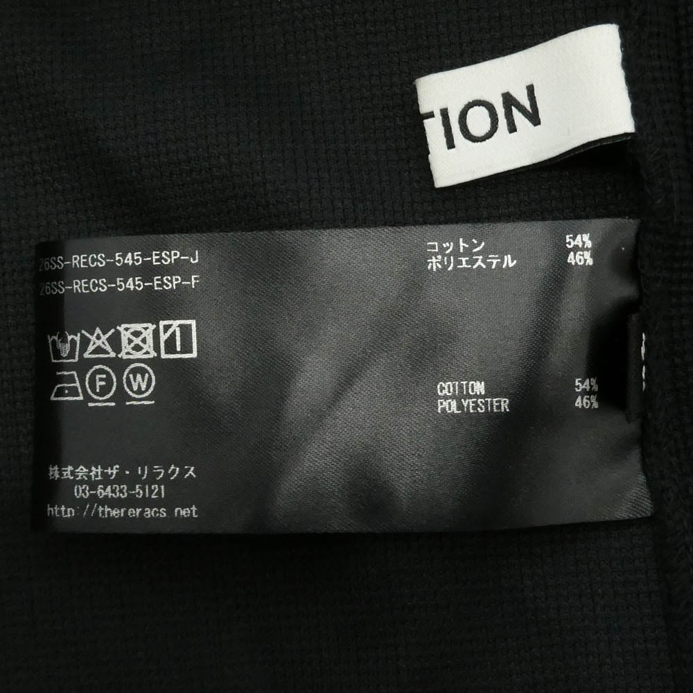THE RERACS ザリラクス 26SS 26SS-RECS-545-ESP-J EDITION 別注 コットン 半袖 ポロシャツ ブラック系 46【中古】