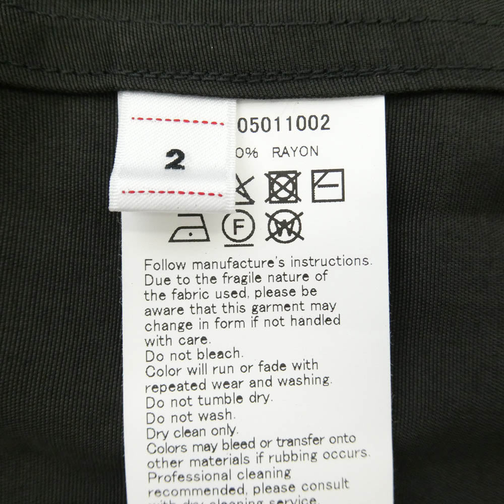 VISVIM ビズビム 26SS 0126305011002 KEESEY SHIRT S/S 半袖 オープンカラー シャツ チャコール系 2【美品】【中古】